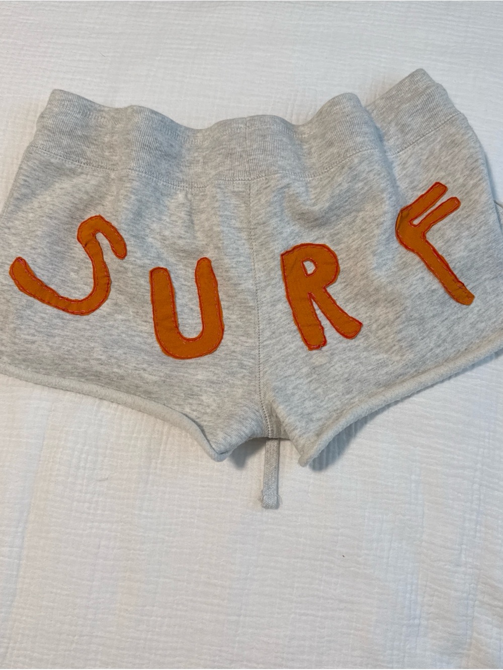 Super cute brandy melville grey hand stitched Surf shorts!!